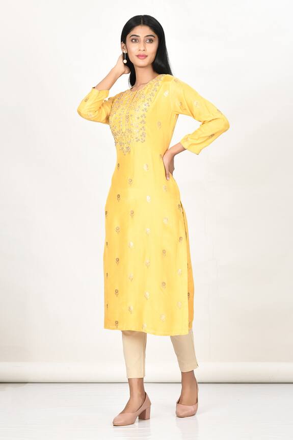 Khwaab by Sanjana Lakhani Banarasi Woven Kurta