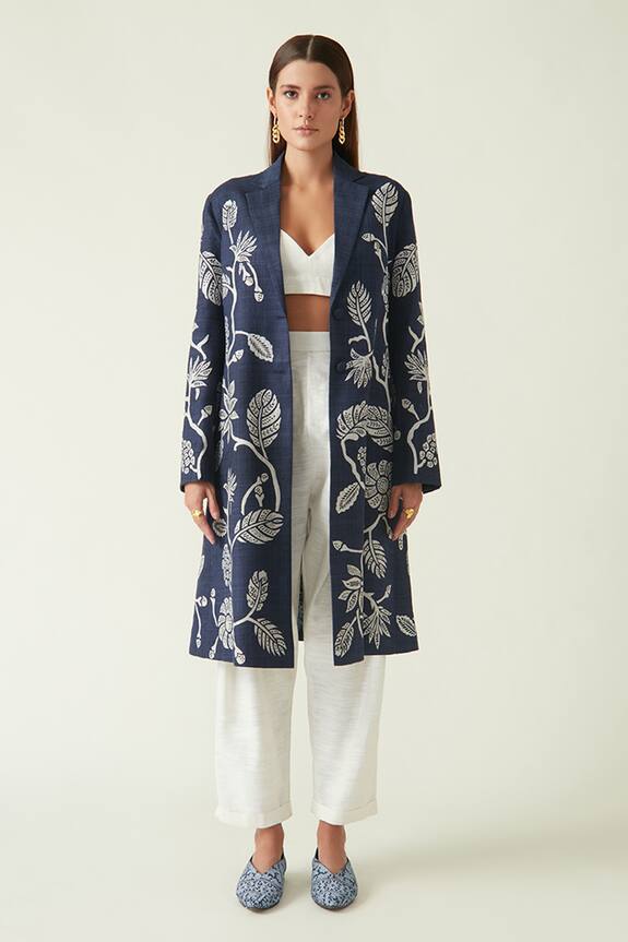 Payal Pratap Gede Floral Embroidered Jacket