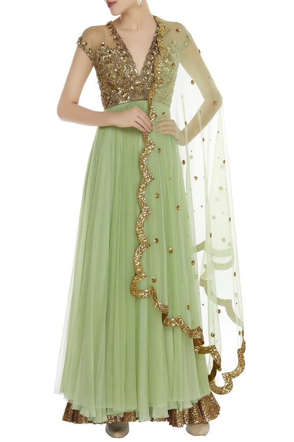 Seema Khan Embellished anarkali kurta with dupatta