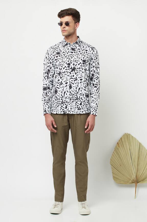 Lacquer Embassy Mineroat Abstract Print Shirt