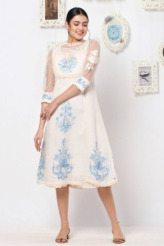 Kaveri Linen Midi Dress