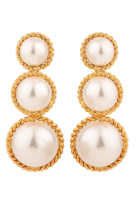Anaash Senorita Pearl Dangler Earrings