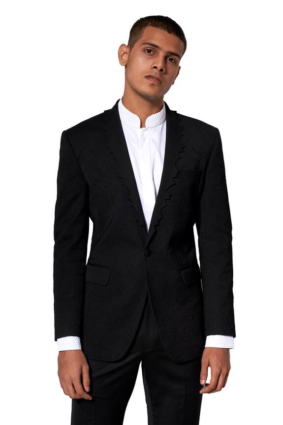 Amaare Embroidered Tuxedo & Pant Set