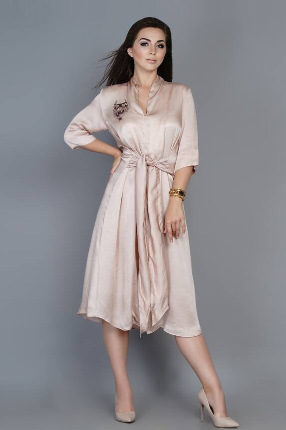 Angry Owl Knotted Dress
