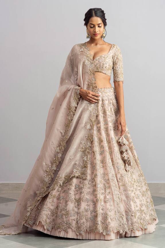 Anushree Reddy Khwabeeda Organza Lehenga Set