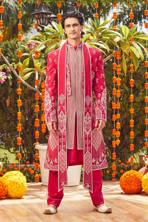 Asra Embroidered Sherwani Kurta Set