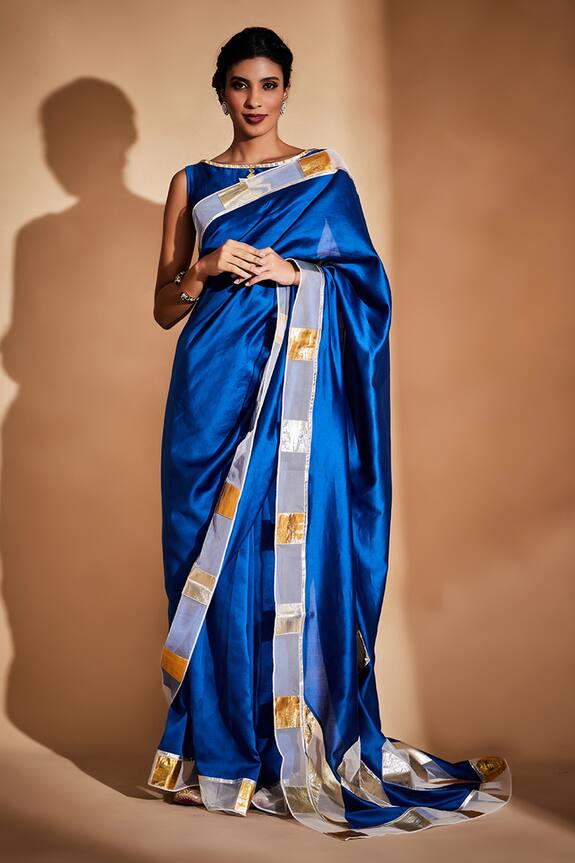 Gulabo by Abu Sandeep Chanderi Silk Gota Work Saree