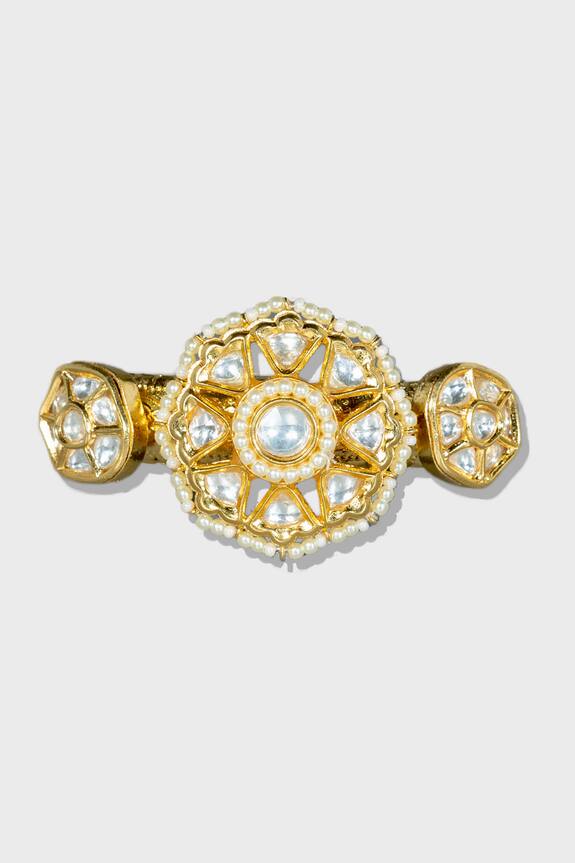 Auraa Trends Kundan Kada Bangles Set of 2