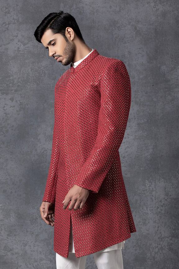 Ankit V Kapoor Embroidered Sherwani Set