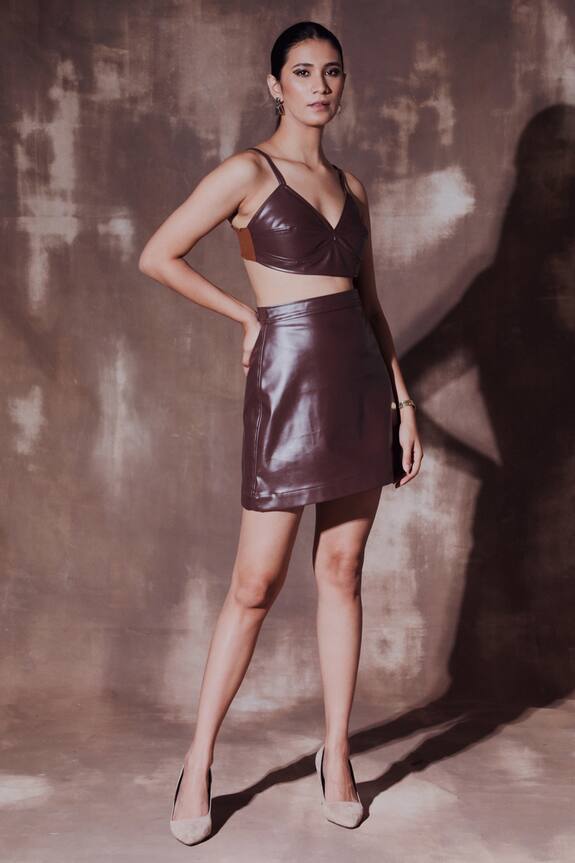 House of Her Fetter Leather Skirt