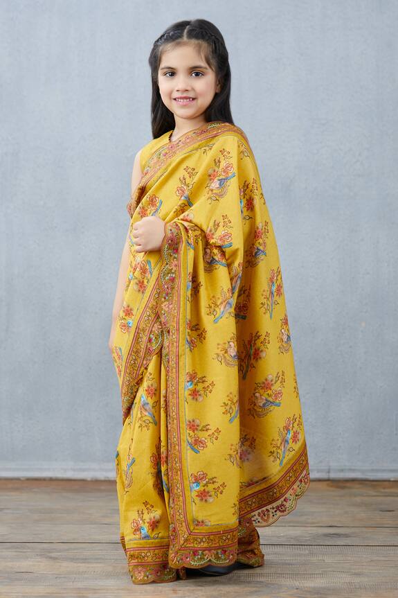 Torani Printed Chanderi Silk Saree with Blouse