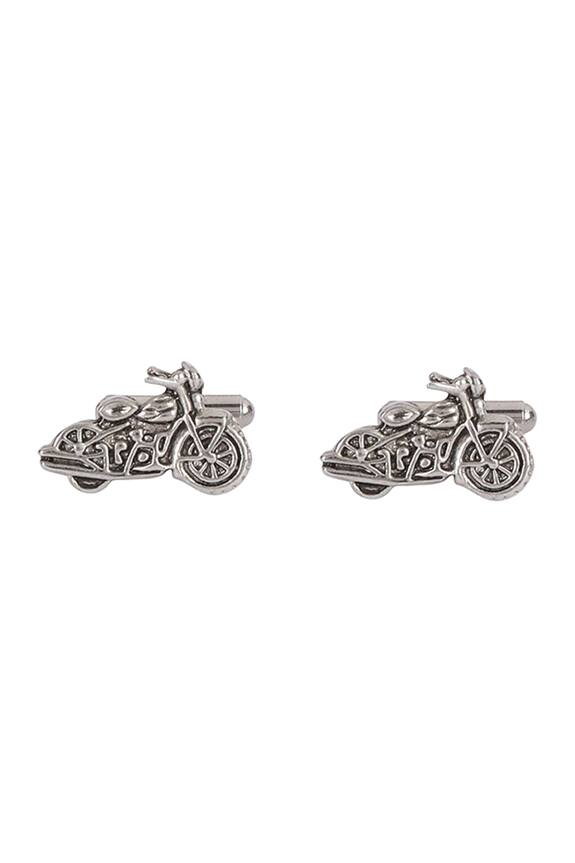 Closet Code 3D Bike Motif Carved Cufflinks