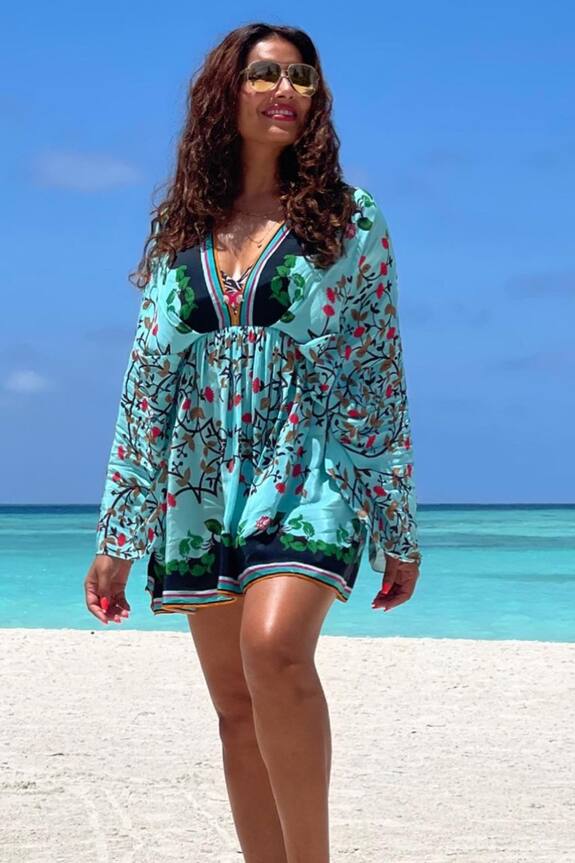 Limerick by Abirr N' Nanki Printed Kaftan Dress