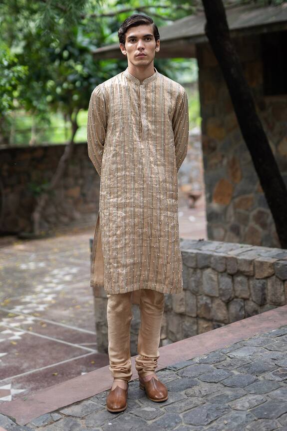 Deepthee Embroidered Kurta & Churidar Set
