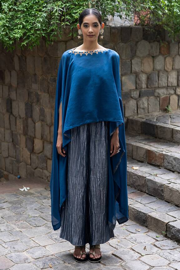 Deepthee Asymmetric Kaftan & Pant Set