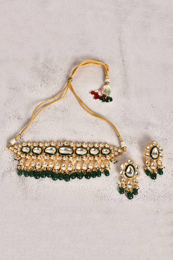 Moh-Maya by Disha Khatri Polki Embellished Choker Set