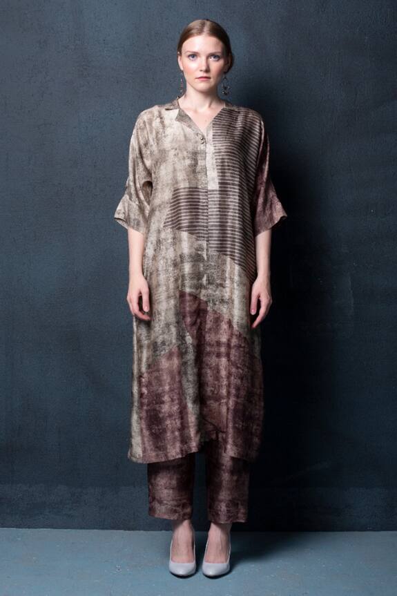 Clos Printed Shirt Tunic & Pant Set