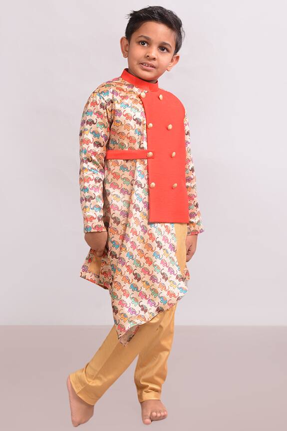 Lil Angels Printed Kurta Pant Set