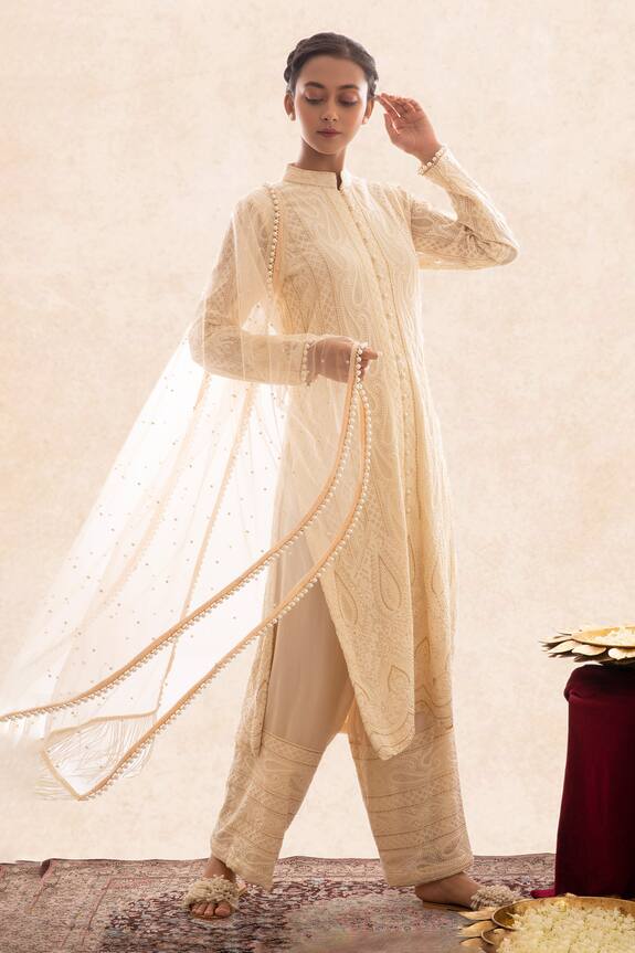 Evra by Nikita Chikankari Kurta Set