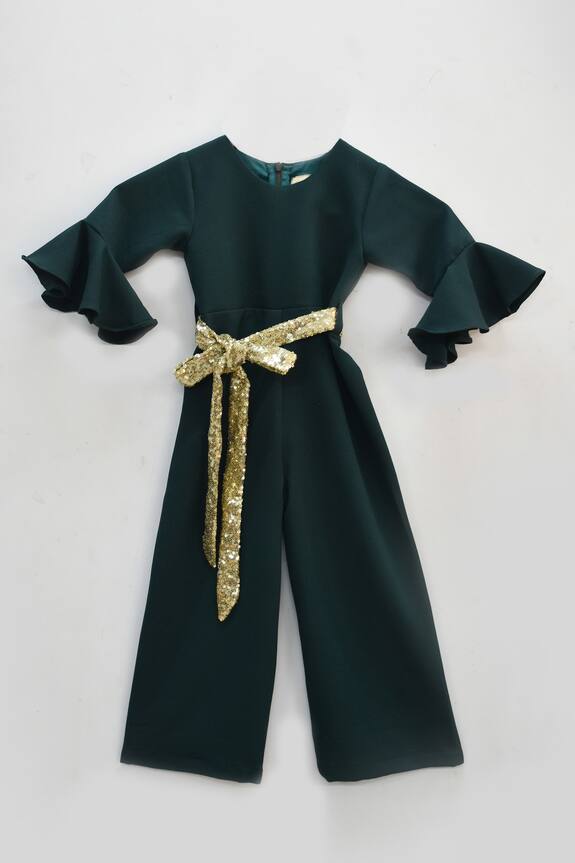 Fayon Kids Georgette Bell Sleeve Jumpsuit