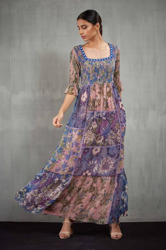 Kavita Bhartia Floral Print Maxi Dress
