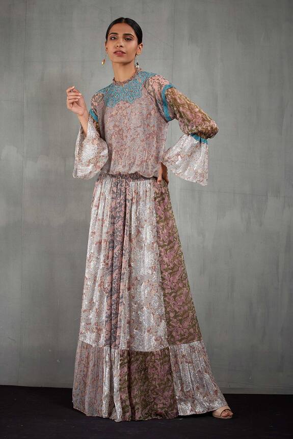 Kavita Bhartia Floral Print Gown