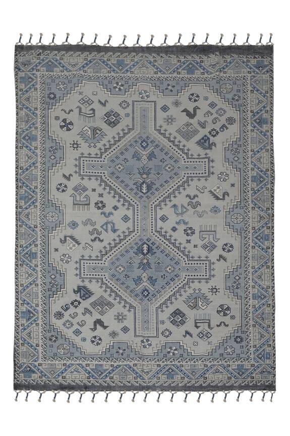 Gharghar Sky Printed Cotton Rug