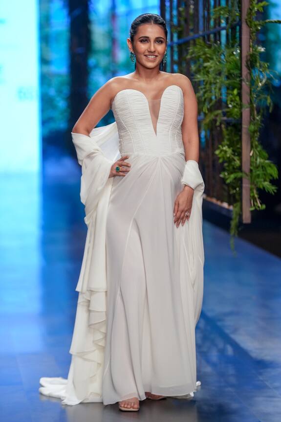 Gauri & Nainika Fluted Corset Gown