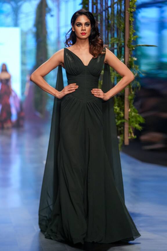 Gauri & Nainika Fluted Corset Gown