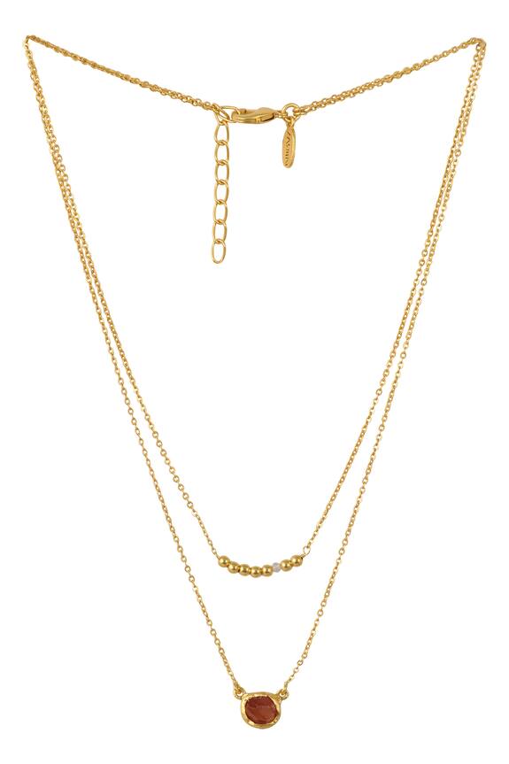 Zariin Aries Stone Layered Necklace