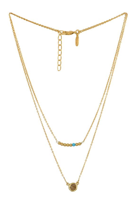 Zariin Gemini Stone Layered Necklace