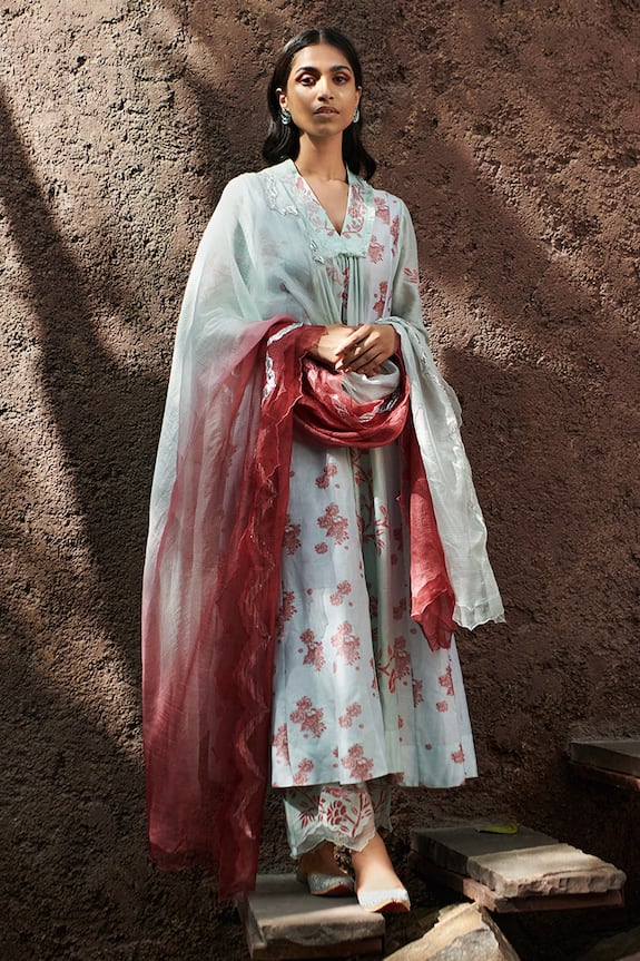 Amrita Thakur Chanderi Printed Kurta Set
