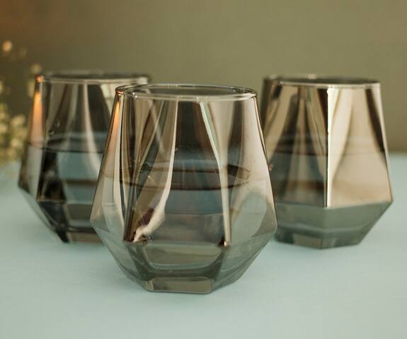 H2H Handcrafted Tinted Glasses (Set of 6)