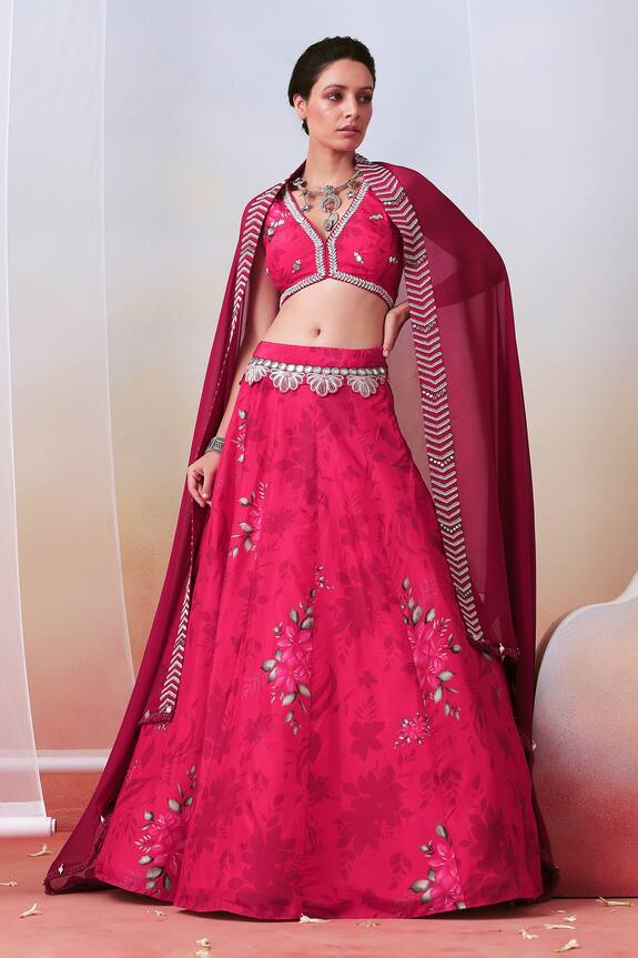 Isha Gupta Tayal Floral Print Lehenga Set