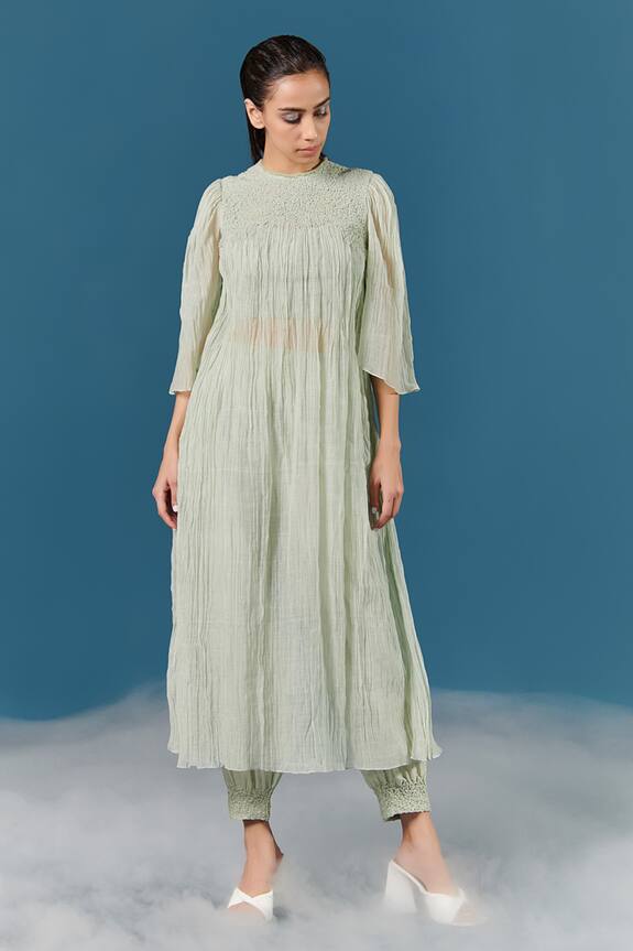 Ilk Silk Chanderi Kurta & Pant Set