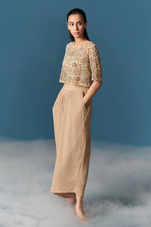 Ilk Embroidered Blouse With Bralette