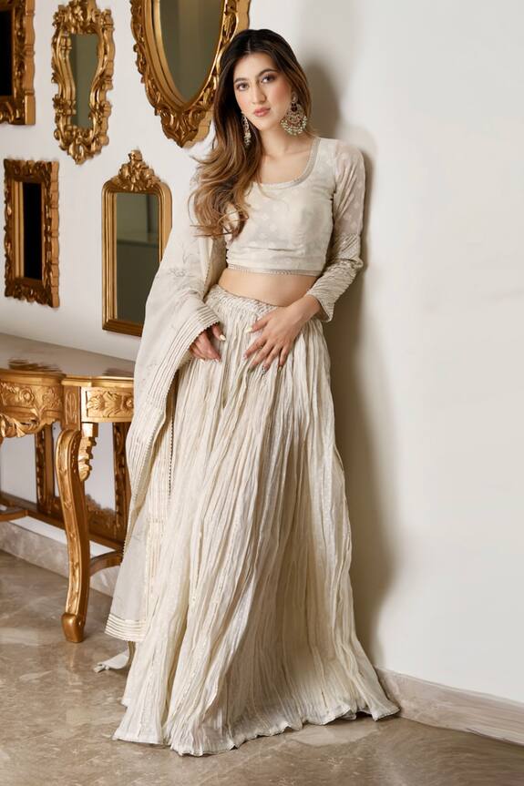 Shrutkirti Gota Patti Embroidered Lehenga Set