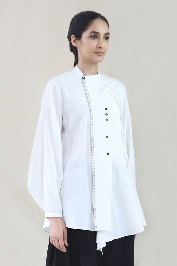 Integument Handloom Cotton Asymmetric Tunic