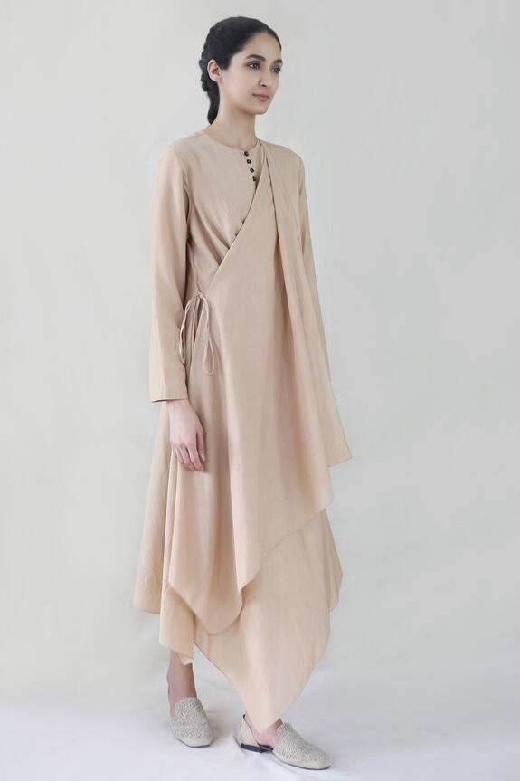 Integument Asymmetric Midi Dress