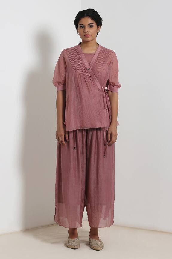Integument Chanderi Wide Legged Pants