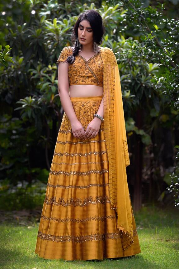 Irrau by Samir Mantri Embroidered Lehenga Set