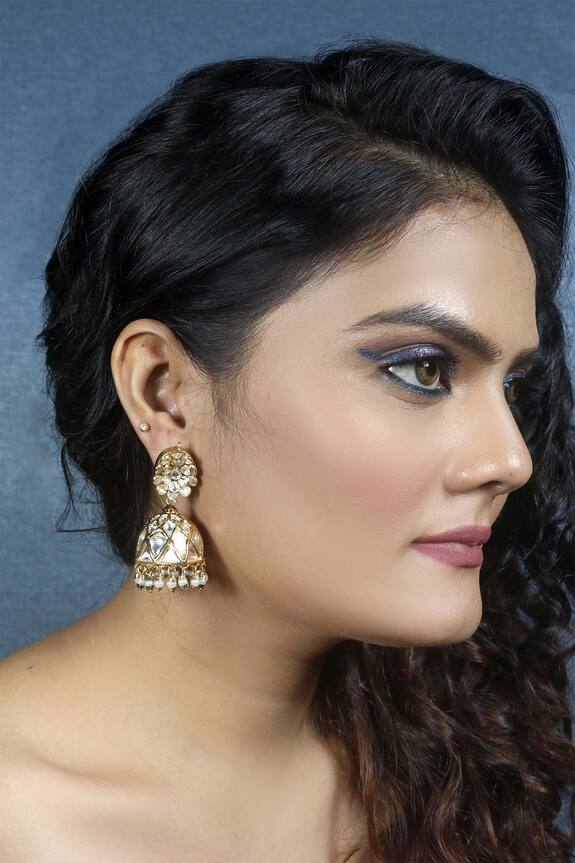 Just Jewellery Pachi Jadtar Jhumkas