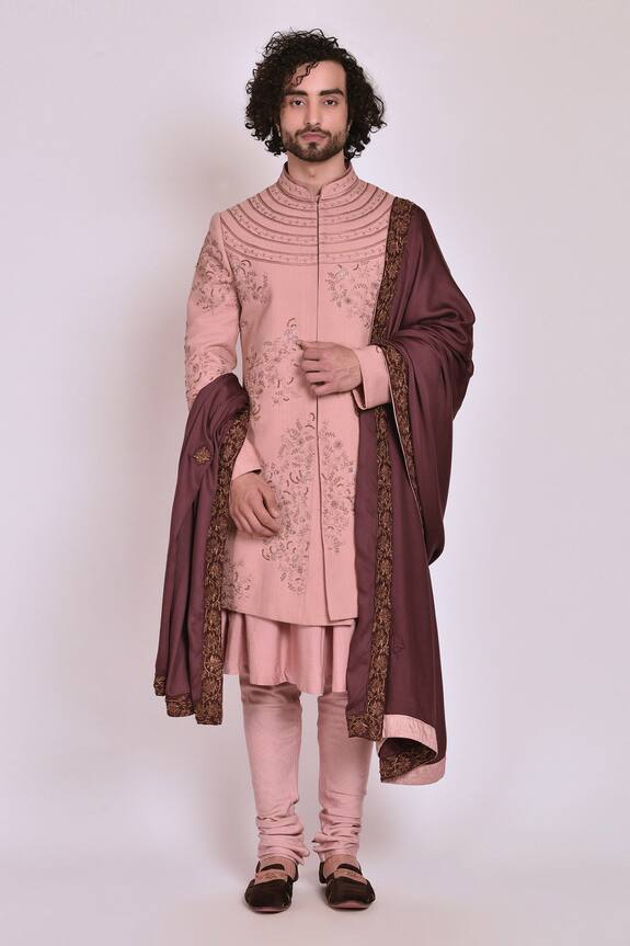 Jatin Malik Embroidered Sherwani Set