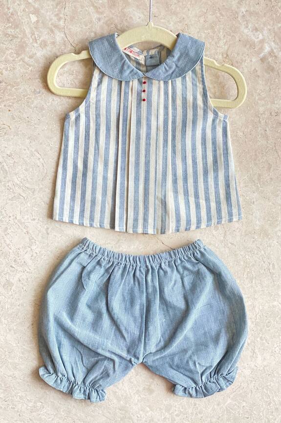 Khela Striped Top & Knickers Set