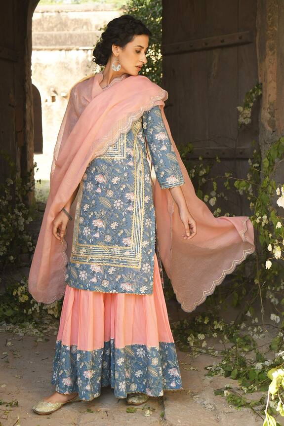 Karaj Jaipur Printed Kurta Set