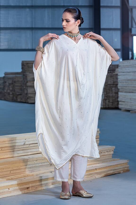 Kharakapas Kaftan Cowl Dress