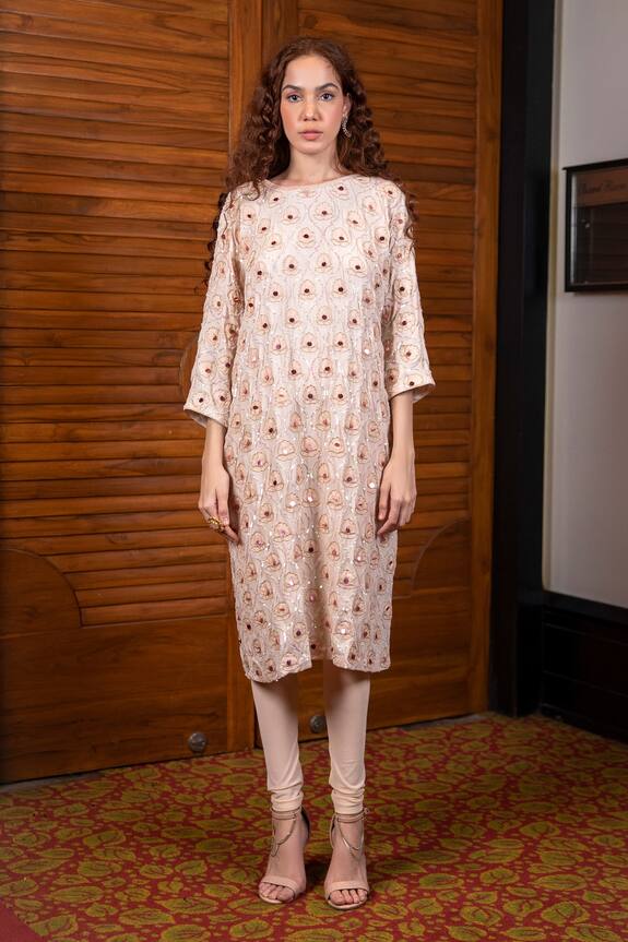 Labbada Floral Patchwork Kurta Set