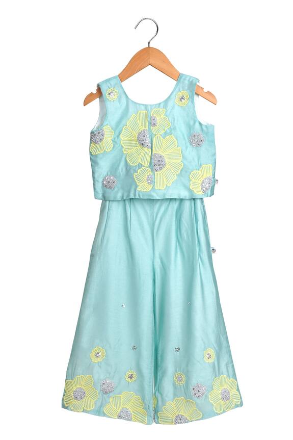 Mi Dulce An'ya Embroidered Crop Top & Palazzo Set