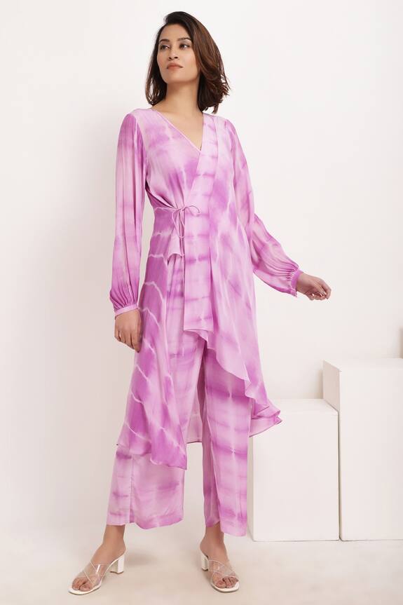 Ranng Label Tie Dye Tunic & Palazzo Set