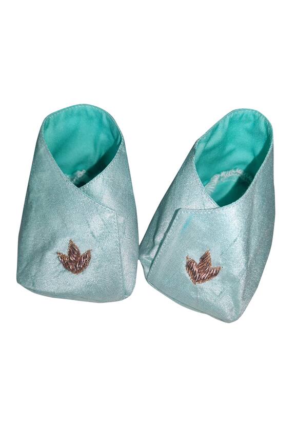 Maaikid Overlap Embroidered Booties